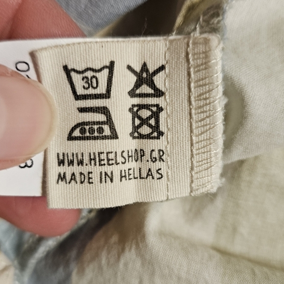 Heel Athens Lab Top Striped Pullover Women's Size XL Peasant Lagenlook Hellenic - Picture 6 of 7